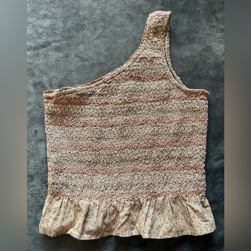 American Eagle Outfitters‎ One Shoulder Crop Top Size Small